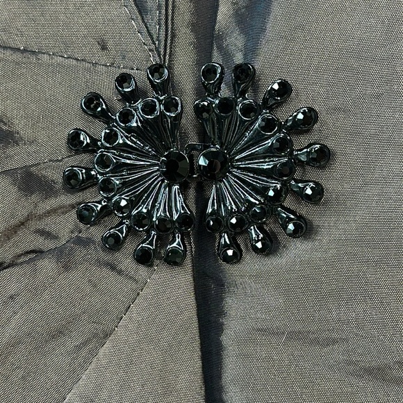 NWT Alex Evenings 3/4 Sleeve Side Closure Blouse Jacket with Collar Size M - Picture 3 of 16